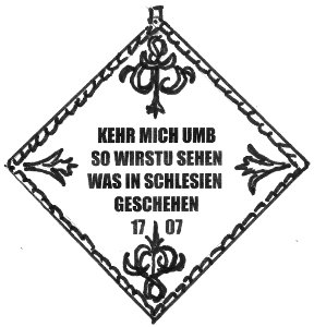 Klippenzeichnung Jahresseite 1707