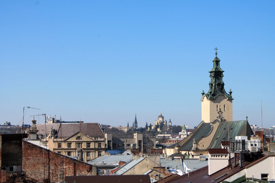 Sky old town ukraine