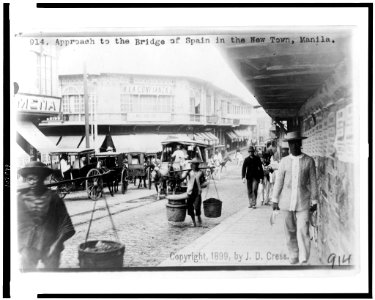 Approach to the Bridge of Spain in the New Town, Manila LCCN93506804
