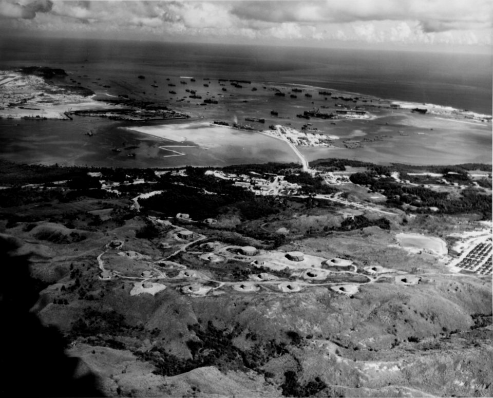Apra Harbor and Polaris Point in 1945 (cropped)