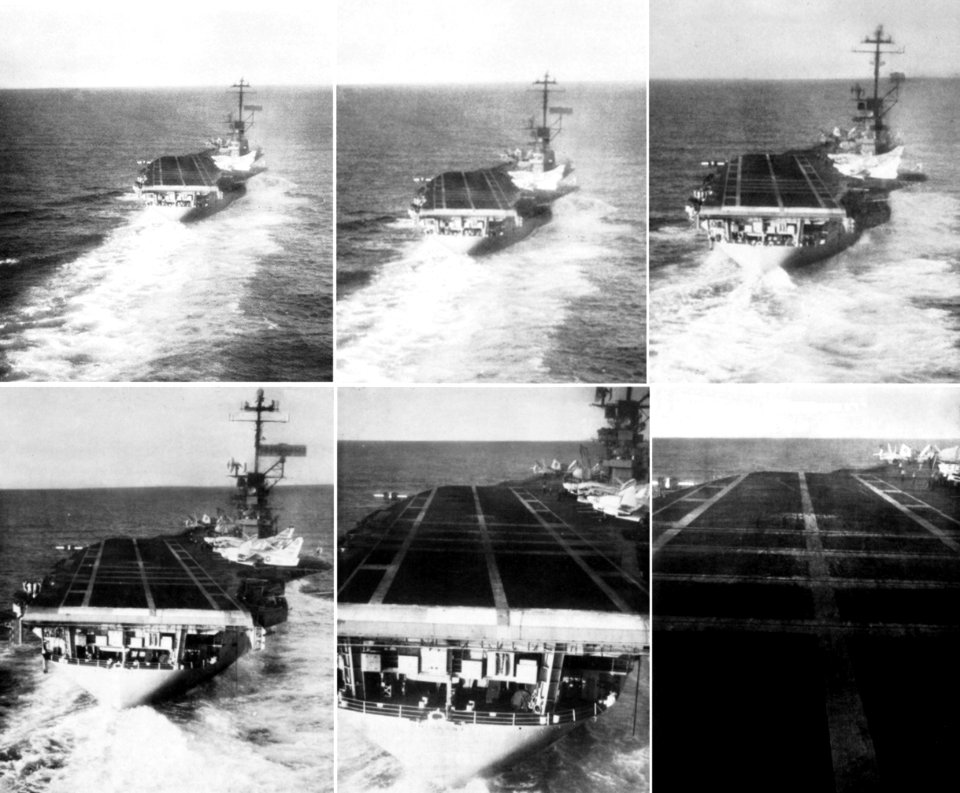 Approach to USS Oriskany (CVA-34) in 1962