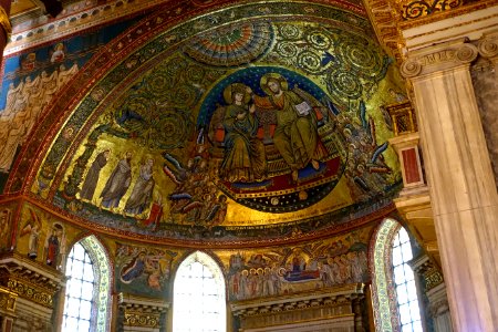 Apse mosaics, 3 of 4 - Santa Maria Maggiore - Rome, Italy - DSC05727 photo