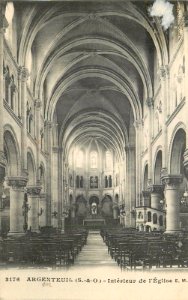 Basilique d'Argenteuil 1900 intérieur