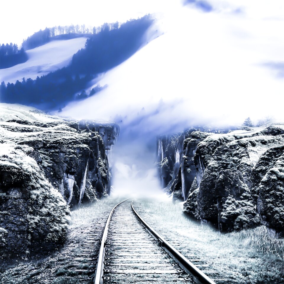 Track travel landscape