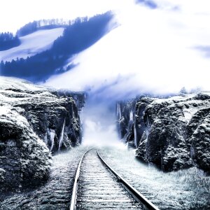 Track travel landscape