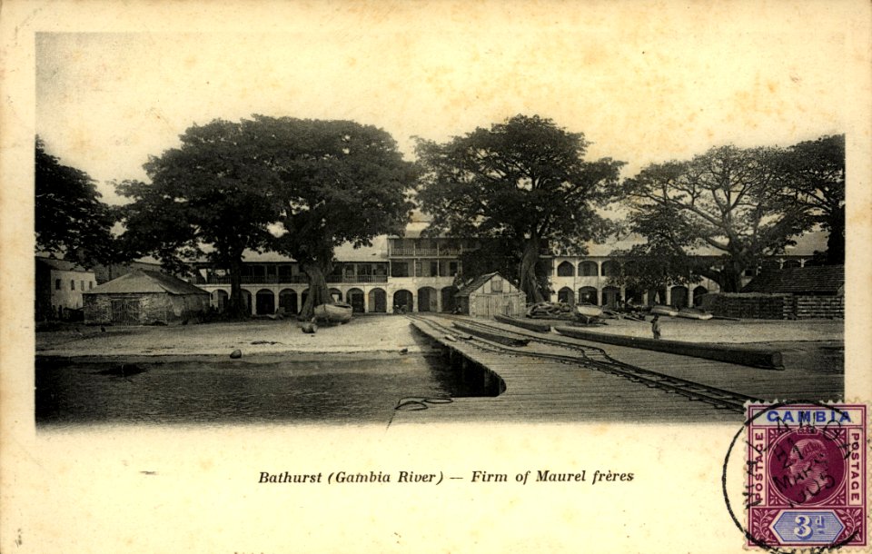 Bathurst (Gambia River) - Firm of Maurel freres