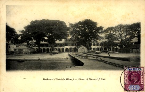 Bathurst (Gambia River) - Firm of Maurel freres