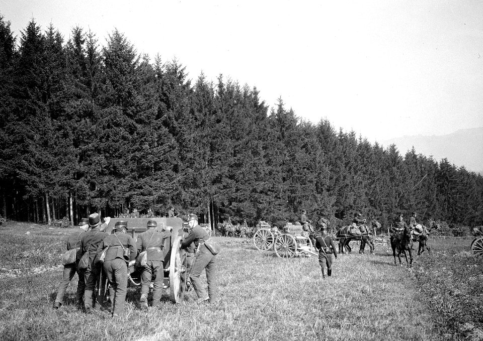 Batterie 41 beim Aufprotzen - CH-BAR - 3236347