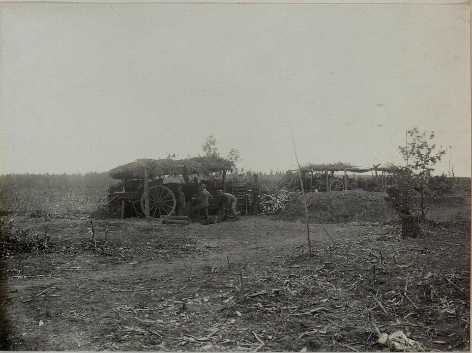 Batteriestellung der Feldkanonen Batterie 4-3 im Deroszovwalde. (BildID 15447860)