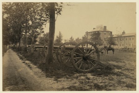Batteries of field pieces in arsenal, Washington, D.C. LCCN91787180
