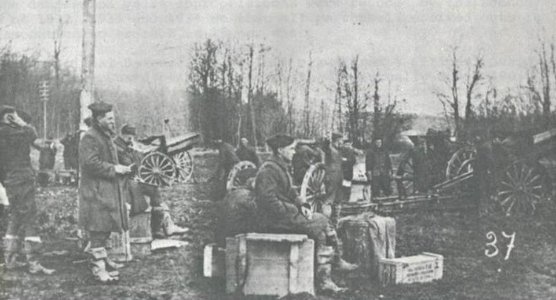 Battery A, 1st Battalion, 142nd Field Artillery, France, 1919