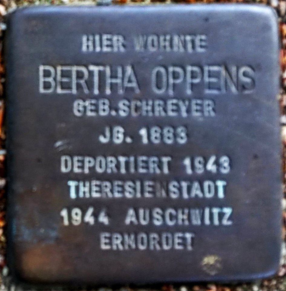Stolperstein Bertha Oppens