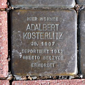 Stolperstein für Adalbert Kosterlitz, Leisniger Strasse 8, Mittweida