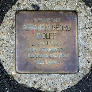 Stolperstein für Abraham Georg Wolff, Weisbachstrasse 23, Freiberg (1)