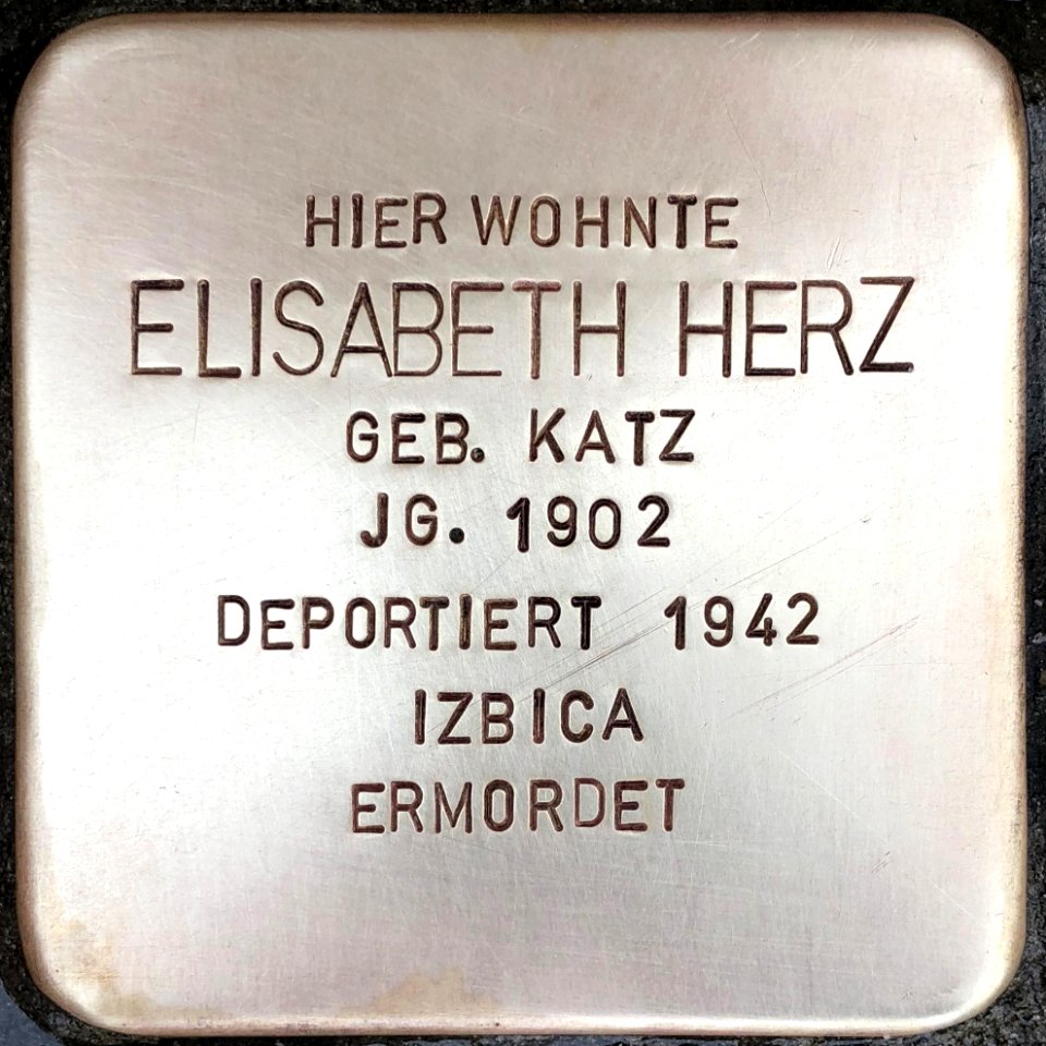 Stolperstein Elisabeth Herz