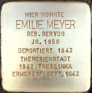 Stolperstein Emilie Meyer1