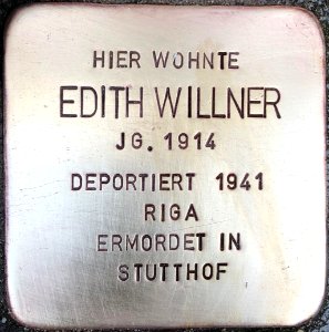 Stolperstein Edith Willner