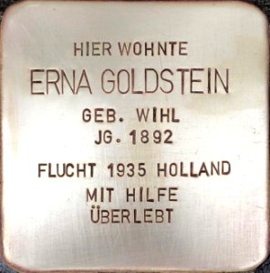 Stolperstein Erna Goldstein1