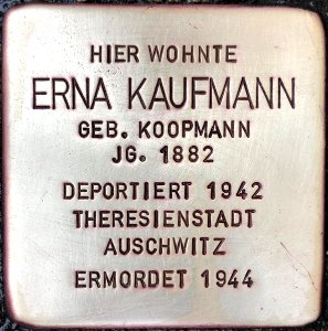 Stolperstein Erna Kaufmann