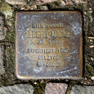 Stolperstein für Albert Michel, Wiesenstrasse 33, Grimma (1)