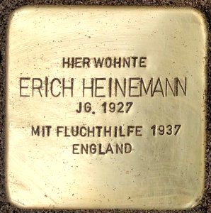 Stolperstein Erich Heinemann