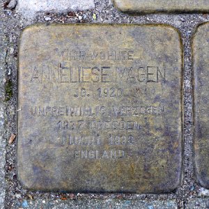 Stolperstein für Anneliese Magen, Schumannstrasse 8, Chemnitz