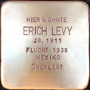 Stolperstein Erich Levy