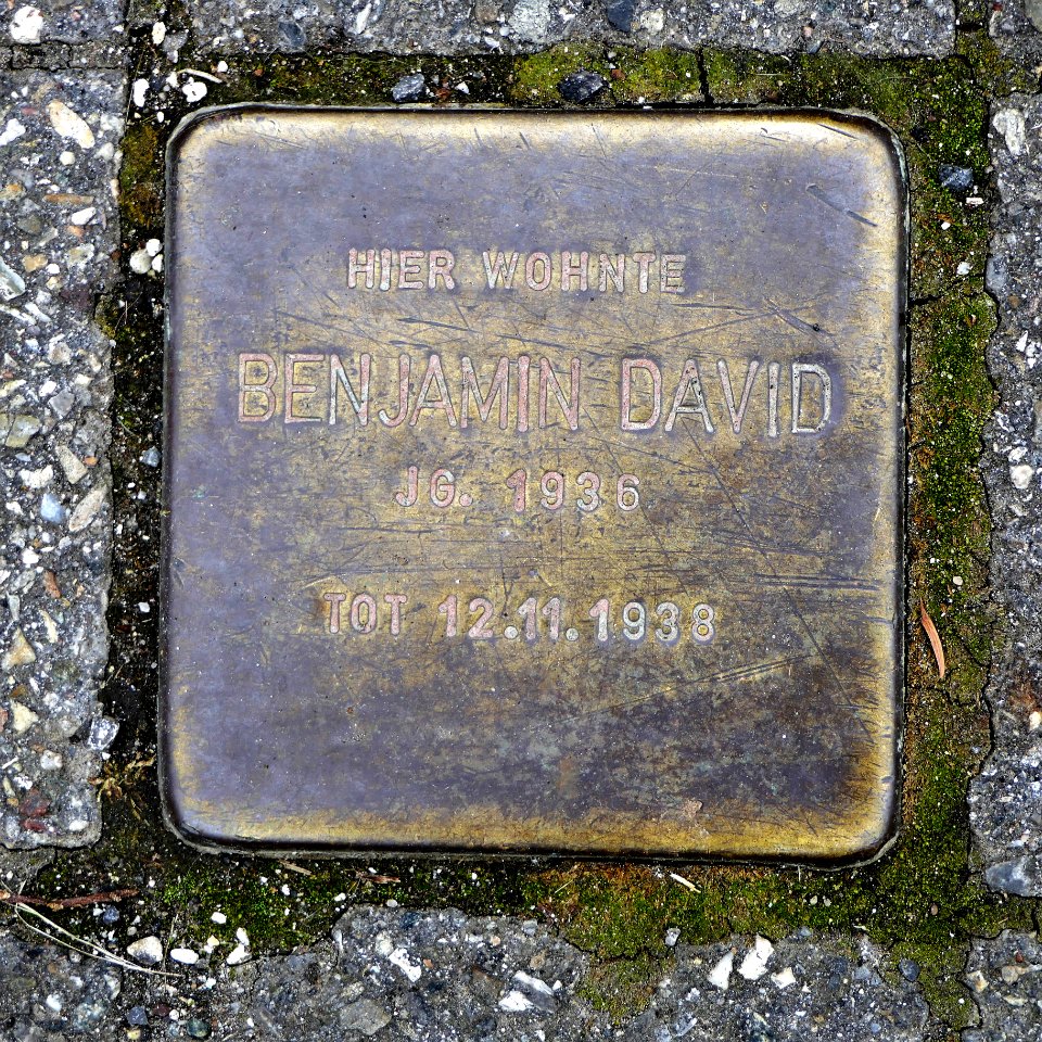 Stolperstein für Benjamin David, Reutlinger Straße 73, Degerloch, Stuttgart