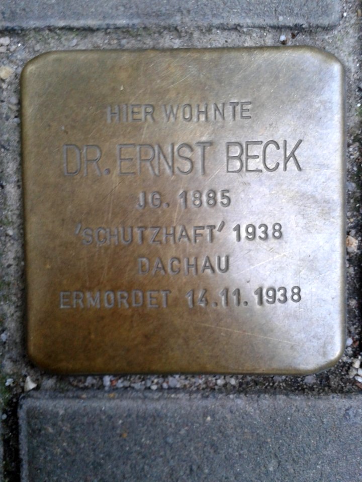 Stolperstein Ernst Beck
