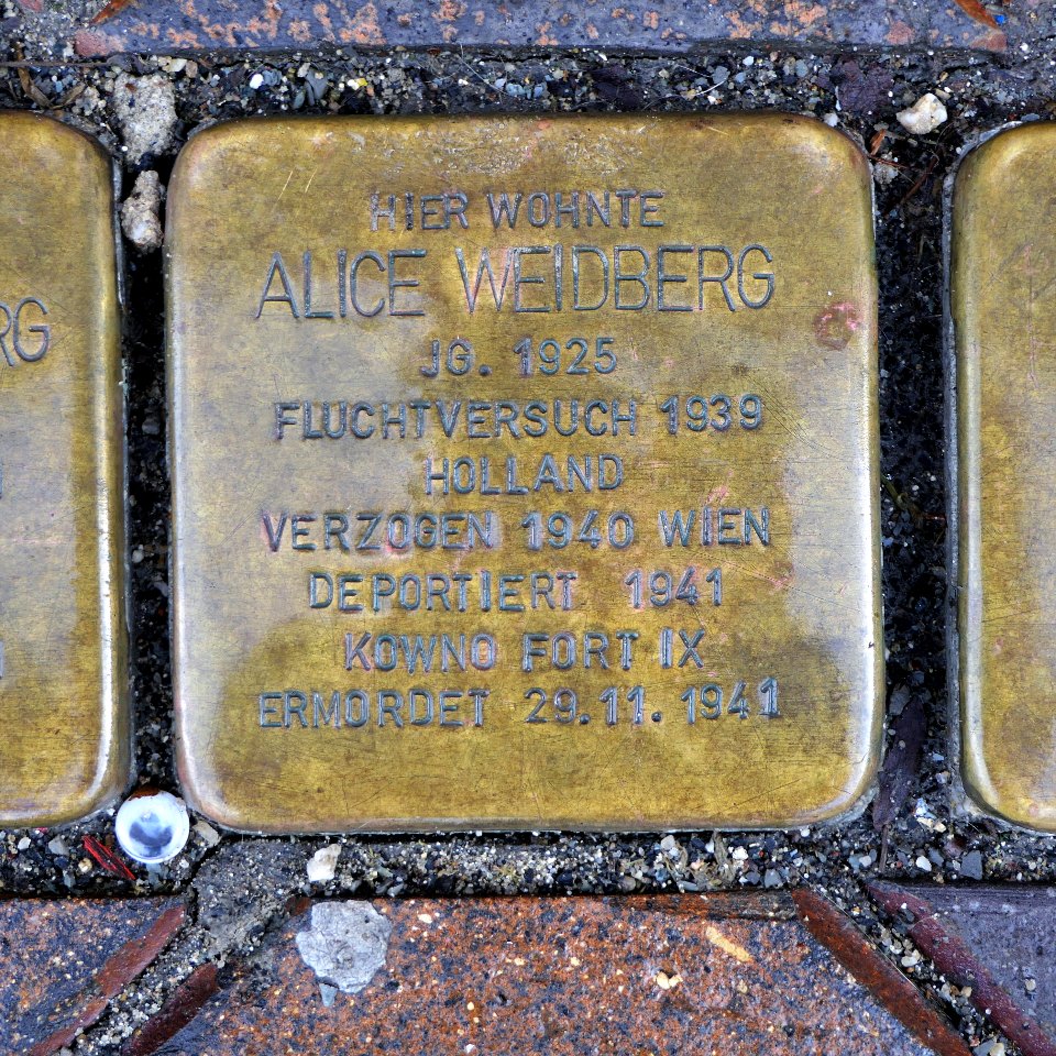 Stolperstein für Alice Weidberg, Lessingplatz 12, Chemnitz
