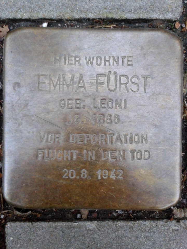 Stolperstein Emma Fürst