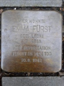 Stolperstein Emma Fürst