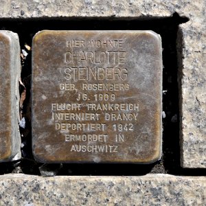 Stolperstein für Charlotte Steinberg, Moritzstrasse 20, Chemnitz