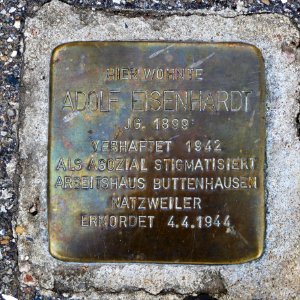 Stolperstein für Adolf Eisenhardt, Nastplatz 2, Bad Cannstatt, Stuttgart