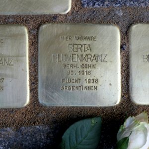 Stolperstein für Berta Blumenkranz, Wallstrasse 9, Dresden