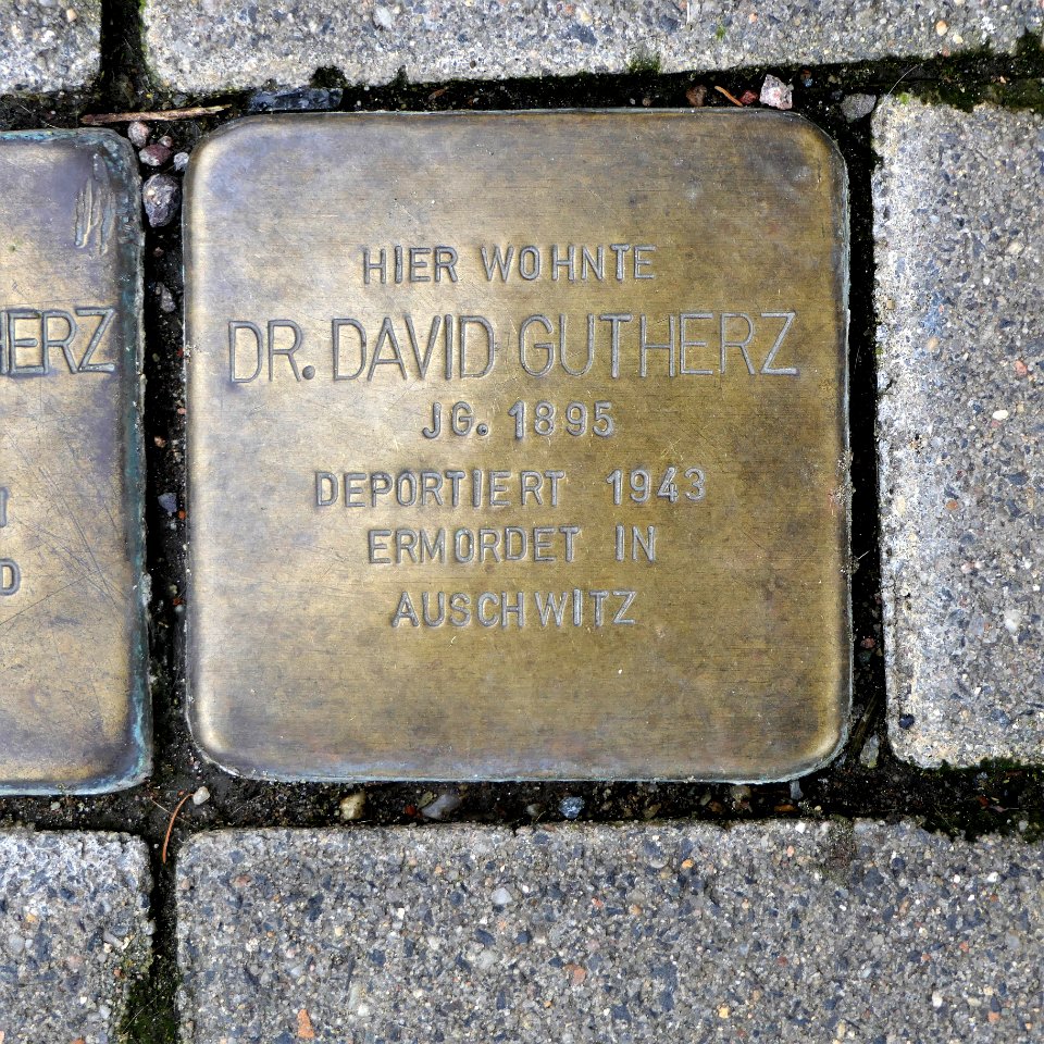 Stolperstein für David Gutherz, Bahnhofstrasse 51, Döbeln