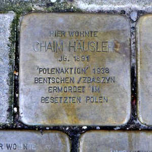 Stolperstein für Chaim Häusler, Clausstrasse 64, Chemnitz