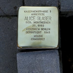 Stolperstein für Alice Glaser, Clara-Zetkin-Straße 1, Chemnitz (3)