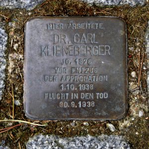 Stolperstein für Dr. Carl Klieneberger, Krankenhaus Görlitzer Straße 8 Zittau