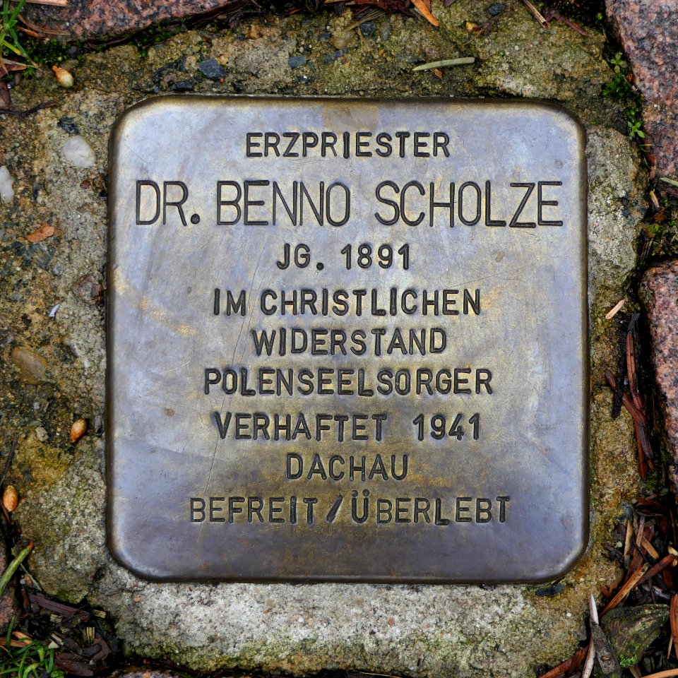 Stolperstein für Dr. Benno Scholze, Dr. Wilhelm-Külz-Strasse 3, Pirna