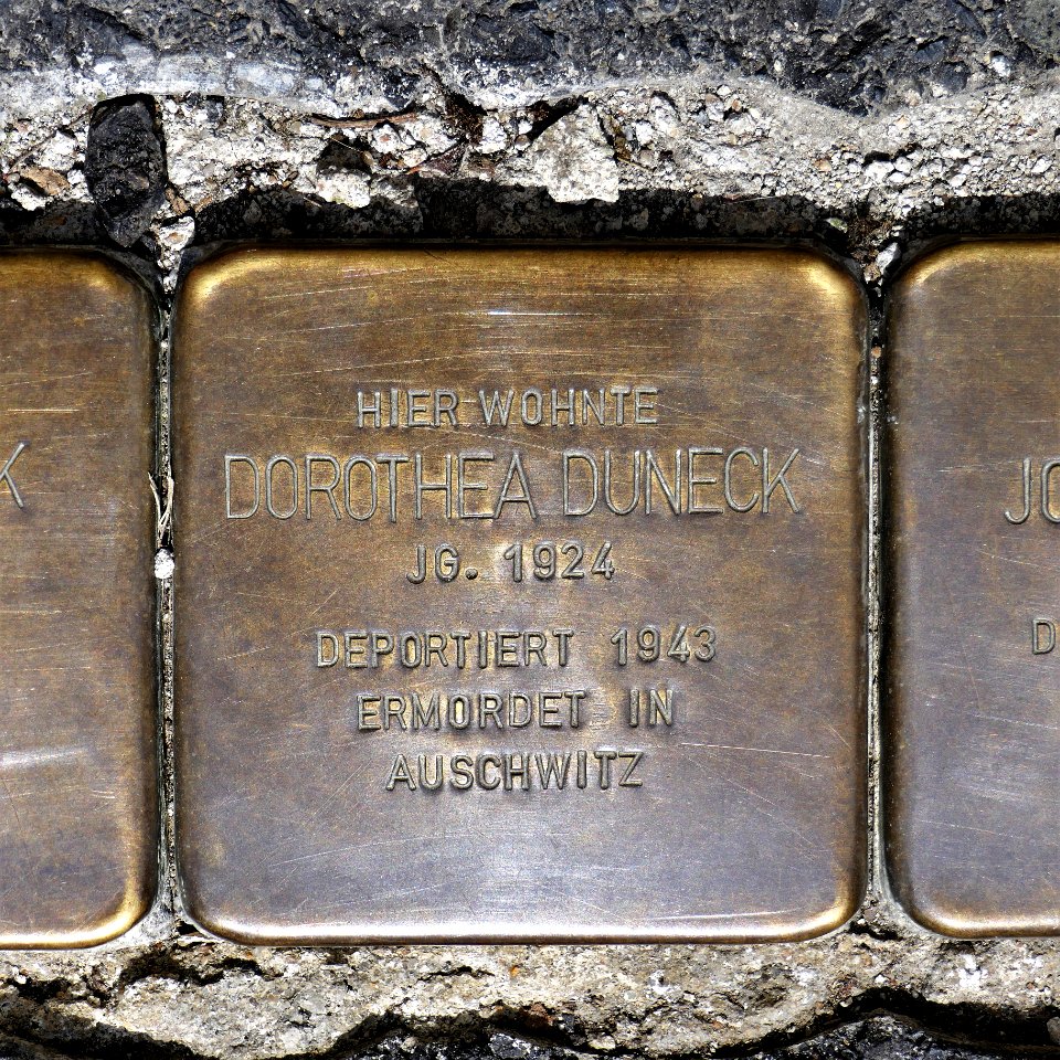 Stolperstein für Dorothea Duneck, Theodor-Körner-Allee 13, Zittau