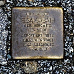 Stolperstein für Elsa Sabath, Dr.-Ernst-Mucke-Strasse 1, Bautzen