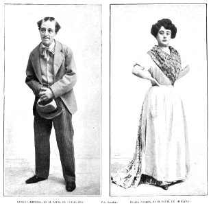 1904-07, El Teatro, Emilio Carreras y Felisa Torres, Gombau