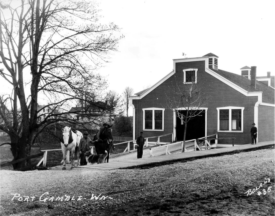 1918 The Puget Hotel Stable Marvin D Boland Collection G731035