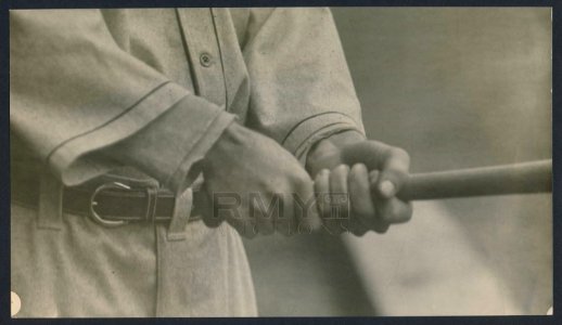 1918 Ty Cobb batting grip