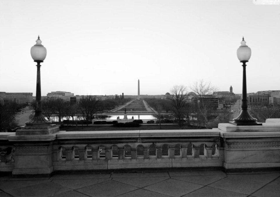 20. VIEW WEST FROM WESTERN TERRACE TOWARD WASHINGTON MONUMENT