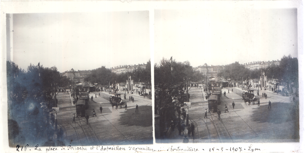 216 la place de Perrache et l'exposition d'agriculture et d'horticulture - Lyon