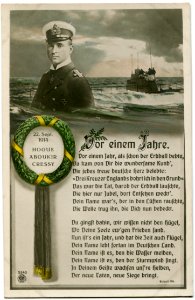 22 Sept 1914 HOGUE ABOUKIR CRESSY Vor einem Jahre