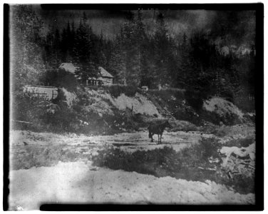 22. NWMP OFFICERS' QUARTERS AND DUGOUT (BUILDINGS J-K AND L) - Dalton Trail Post, Mile 40, Haines Highway, Haines, Hain - LOC - hhh.ak0001.photos.001411p