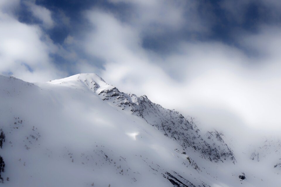 Cold winter clouds photo